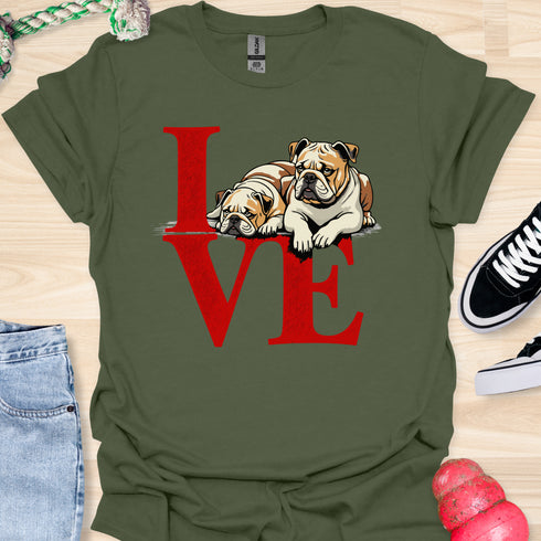 Love is a four legged word - V3 - Sitting Above T-Shirt